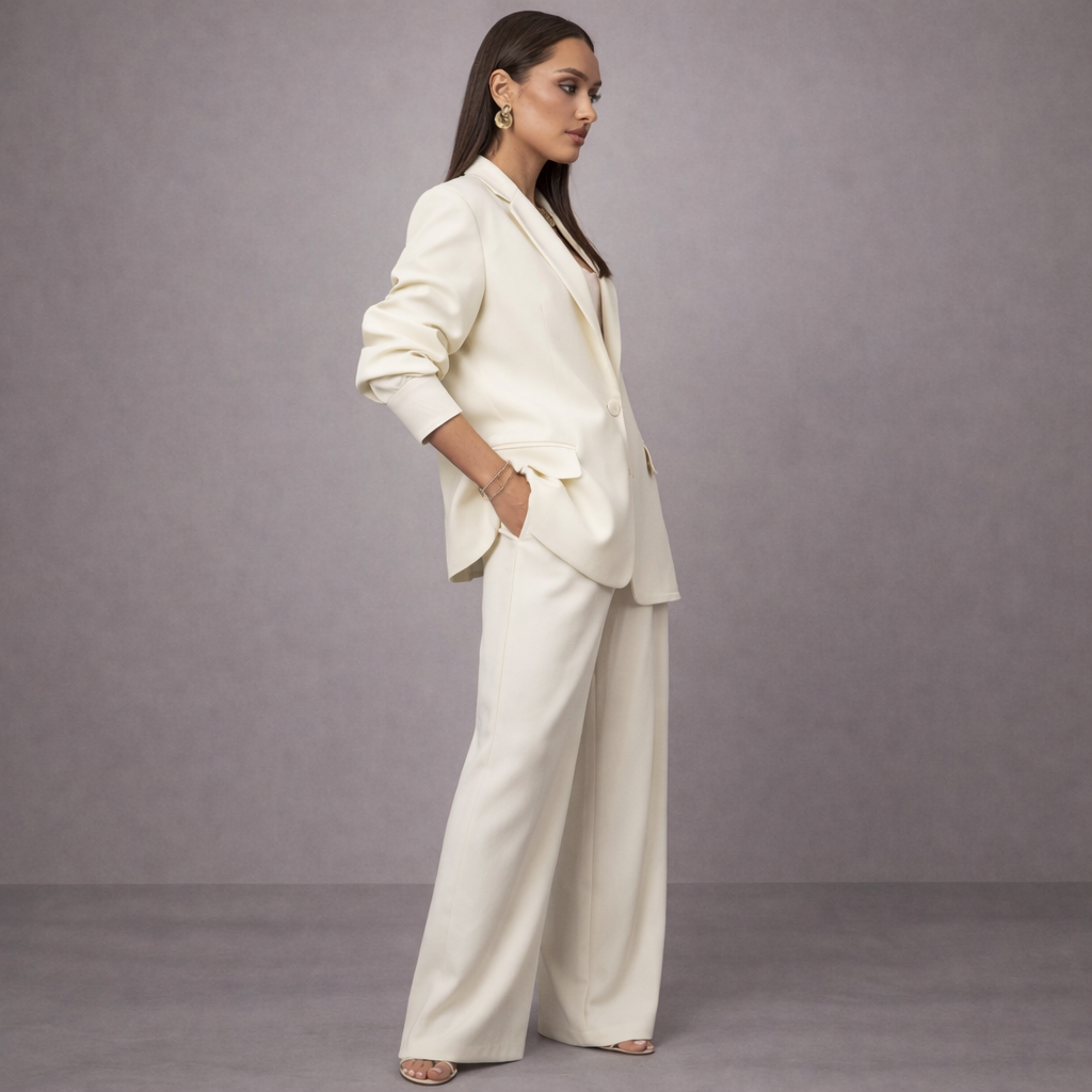Women's sky styled look — versatile — Sky Line 2-Piece Suit for every occasion — Oscar Blackwood