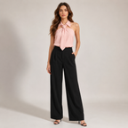 Women's pink meryl back view — versatile — Meryl Tie Shirt for every occasion — Oscar Blackwood