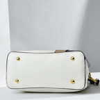 Women's black leather handbag color detail — everyday — Janenovo Butterfly Handbag — Oscar Blackwood