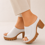 Women's heels side view — elegant — Ambre Heeled Sandals for every occasion — Oscar Blackwood