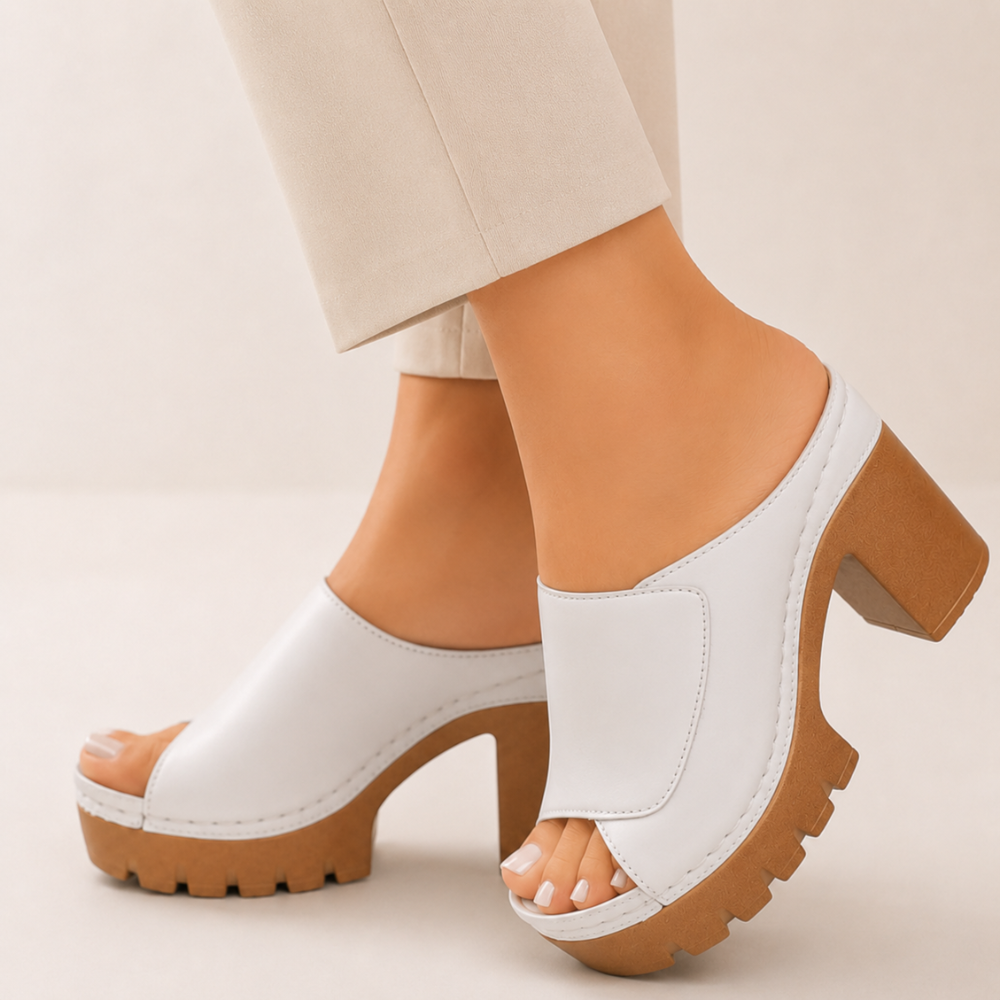 Women's heels side view — elegant — Ambre Heeled Sandals for every occasion — Oscar Blackwood