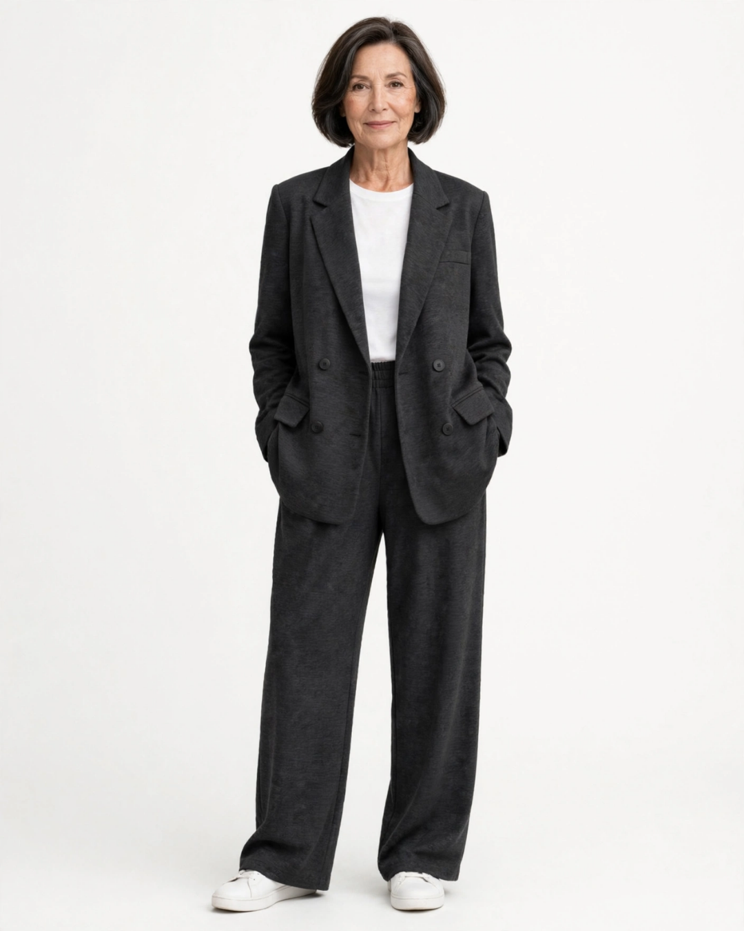 Women's pants alternate angle — versatile — Gabby Relaxed 2-Piece Set — Oscar Blackwood