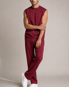 Men's polyester pants close-up — versatile — Abakhan 2 Piece Set — Oscar Blackwood