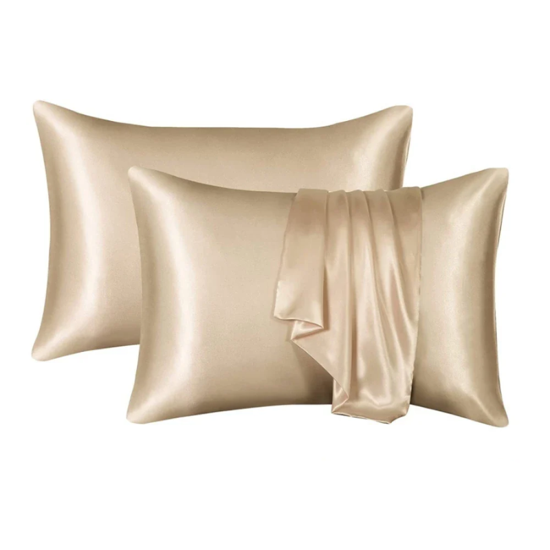 Unisex gold silk moonlight styled look — versatile — Moonlight Silk Pillowcase — Oscar Blackwood