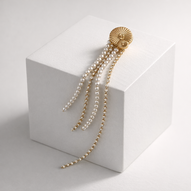 Women's shine front view — versatile — Shine Chain Lapel Pins for every occasion — Oscar Blackwood