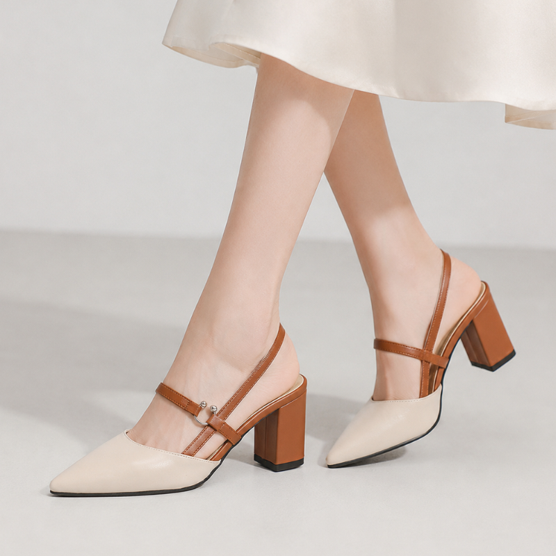 Women's heels front view — elegant — Taisia Pointed Toe Heels for every occasion — Oscar Blackwood