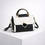Women's black geometric bag alternate angle — everyday — Paige Shoulder Bag — Oscar Blackwood