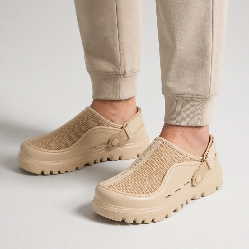 Men's mesh sandals back view — versatile — Kai Mesh Sandals for every occasion — Oscar Blackwood