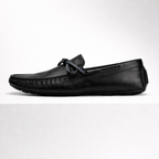 Men's leather shoes back view — versatile — Gregory Leather Golf Moccasins — Oscar Blackwood