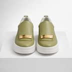 Women's olive shoes back view — versatile — Gold Olive Shoes for every occasion — Oscar Blackwood