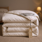 Unisex cotton moonlight alternate angle — versatile — Moonlight Mulberry Silk Comforter — Oscar Blackwood