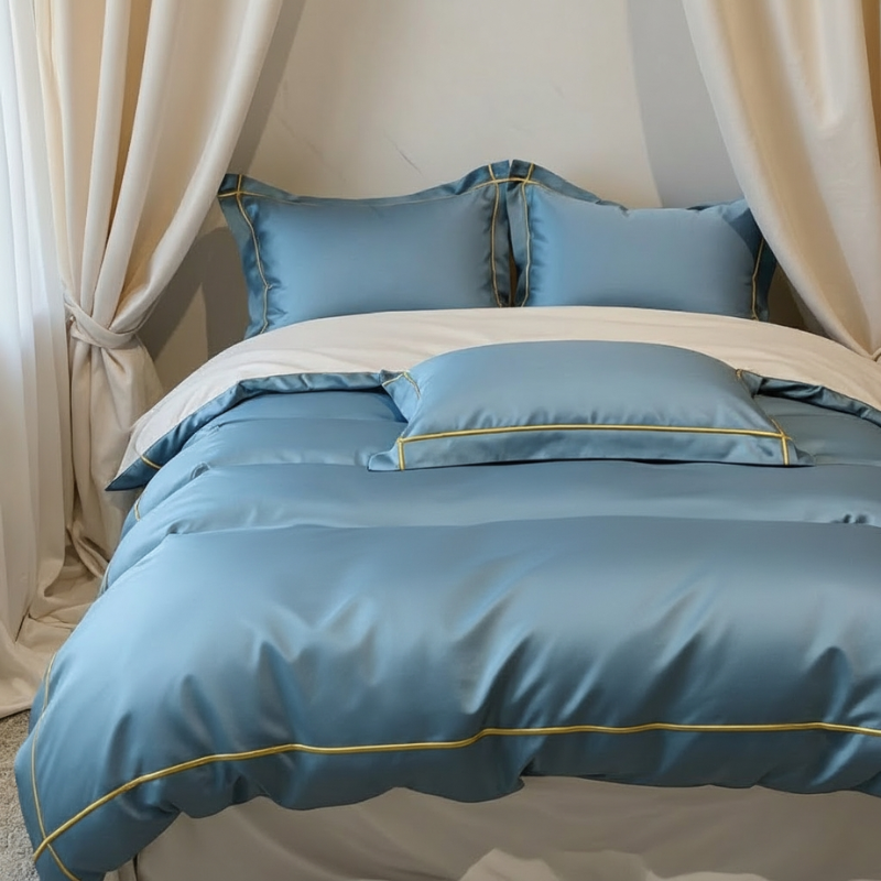 Unisex cotton moonglow alternate angle — versatile — Moonglow Cotton Bedding Set — Oscar Blackwood