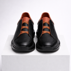 Men's black lace sneakers side view — casual — Alpha Dan 6 Shoes — Oscar Blackwood