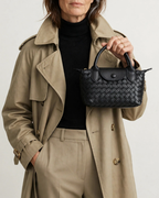 Women's woven handbag alternate angle — everyday — Marguerite Woven Crossbody Handbag — Oscar Blackwood