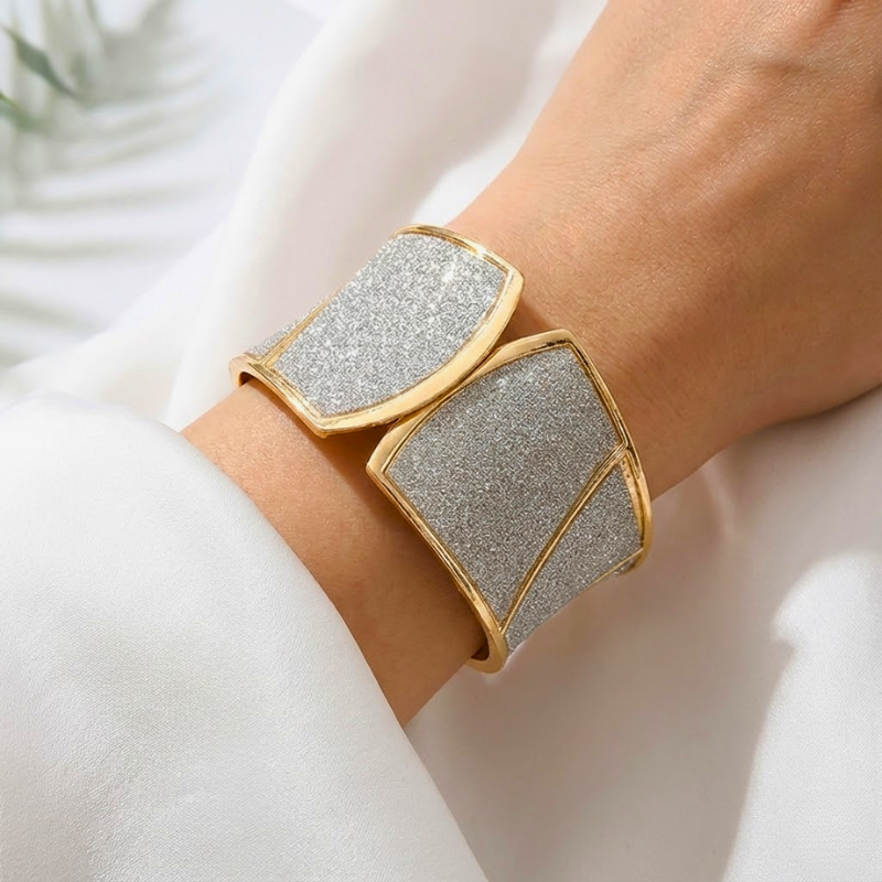 Women's red textured jewelry close-up — versatile — Aura Wave Bracelet — Oscar Blackwood