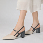 Women's heels close-up — elegant — Taisia Pointed Toe Heels for every occasion — Oscar Blackwood