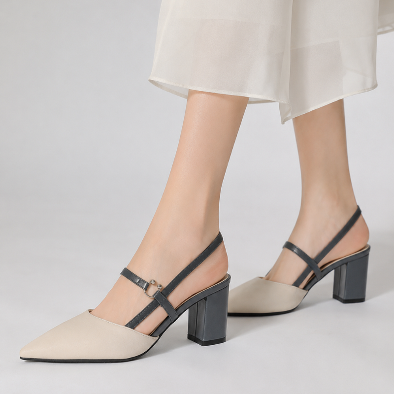 Women's heels close-up — elegant — Taisia Pointed Toe Heels for every occasion — Oscar Blackwood