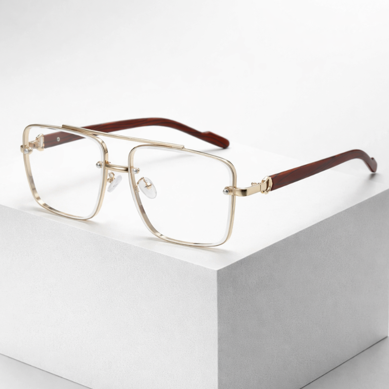 Women's white sunglasses close-up — statement — Jordan Polarized Aviator Shades — Oscar Blackwood