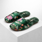 Women's floral shoes close-up — versatile — Liangshi Floral Slippers — Oscar Blackwood