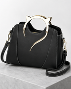 Women's leather handbag alternate angle — everyday — Miaura Cat-Ear Handbag — Oscar Blackwood