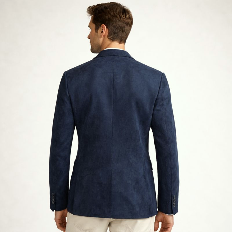 Men's suede jacket color detail — outerwear — Ludvic Suede Blazer — Oscar Blackwood