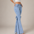 Women's denim jeans back view — casual — Kimberly Bow Jeans for every occasion — Oscar Blackwood