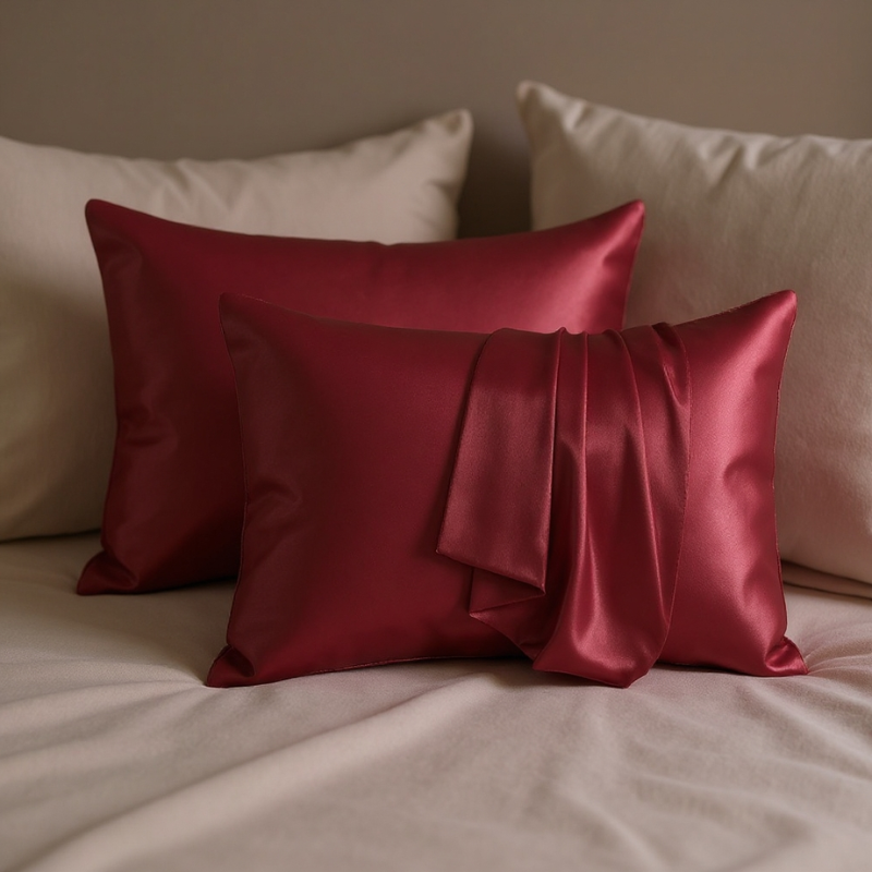 Unisex silk moonlight side view — versatile — Moonlight Silk Pillowcase — Oscar Blackwood