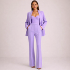Unisex purple sets back view — versatile — Alana 3 Pieces Set for every occasion — Oscar Blackwood
