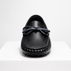Men's leather shoes close-up — versatile — Gregory Leather Golf Moccasins — Oscar Blackwood