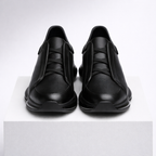 Men's black lace sneakers back view — casual — Alpha Dan 6 Shoes — Oscar Blackwood