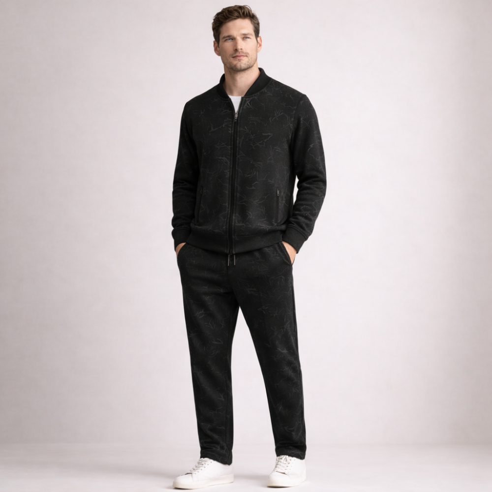 Men's cotton pants styled look — versatile — Chad 2 Piece Tracksuit Set — Oscar Blackwood