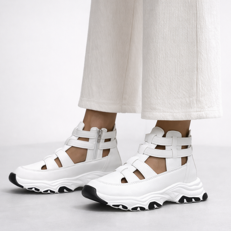 Women's sandals back view — versatile — Jade Platform Sandals for every occasion — Oscar Blackwood