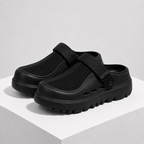 Men's black mesh sandals side view — versatile — Kai Mesh Sandals — Oscar Blackwood