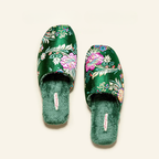 Women's floral shoes color detail — versatile — Liangshi Floral Slippers — Oscar Blackwood