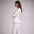 Women's white pants close-up — versatile — Anica 3 Piece Set for every occasion — Oscar Blackwood