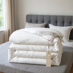 Unisex cotton moonlight side view — versatile — Moonlight Mulberry Silk Comforter — Oscar Blackwood