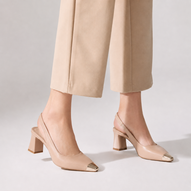 Women's heels front view — elegant — Maren Square Toe Heels for every occasion — Oscar Blackwood