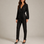 Women's dress detail view — chic — Julie Sequin Jumpsuit for every occasion — Oscar Blackwood