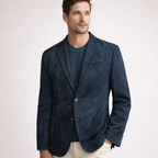 Men's suede jacket close-up — outerwear — Ludvic Suede Blazer for every occasion — Oscar Blackwood