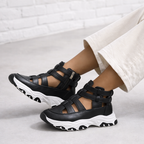 Women's sandals color detail — versatile — Jade Platform Sandals — Oscar Blackwood