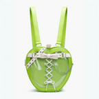 Women's light-green woven bag detail view — everyday — Poison Apple Backpack — Oscar Blackwood