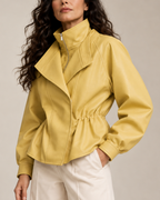 Women's jacket alternate angle — outerwear — Audra Peplum Jacket — Oscar Blackwood