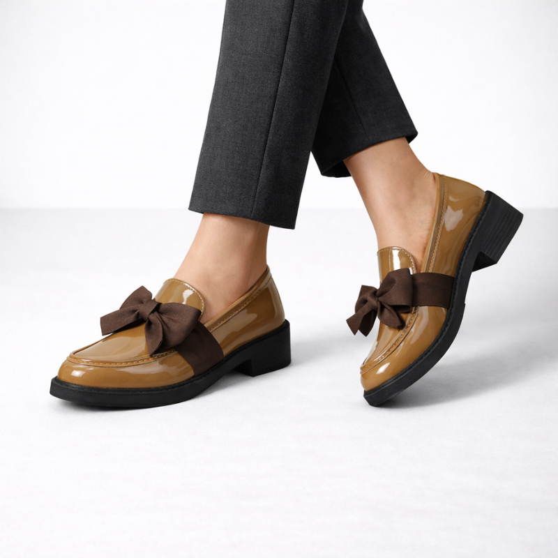 Women's loafers back view — versatile — Phoebe Bow Loafers for every occasion — Oscar Blackwood