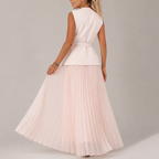 Women's chiffon dress color detail — chic — Cosette 2 Piece Set — Oscar Blackwood