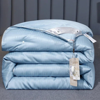 Unisex cotton moonlight back view — versatile — Moonlight Mulberry Silk Comforter — Oscar Blackwood
