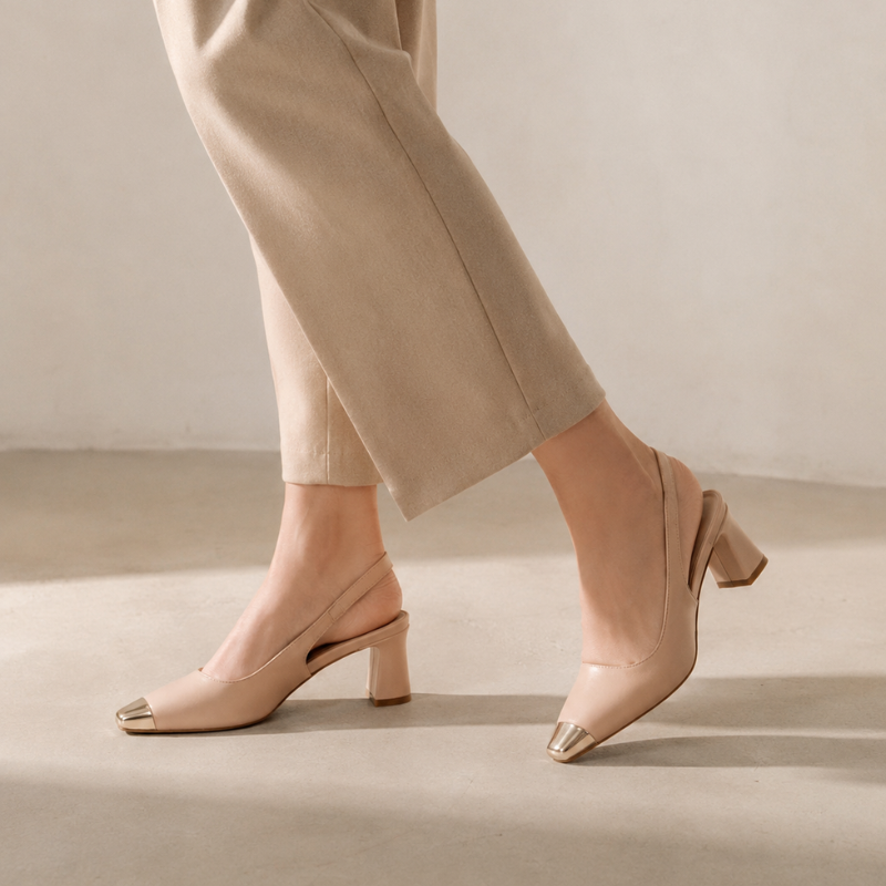 Women's heels styled look — elegant — Maren Square Toe Heels for every occasion — Oscar Blackwood