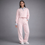 Women's pink pants back view — versatile — Amalia 2 Piece Set for every occasion — Oscar Blackwood