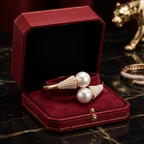Women's jewelry front view — versatile — Aura Pearl Bangle for every occasion — Oscar Blackwood
