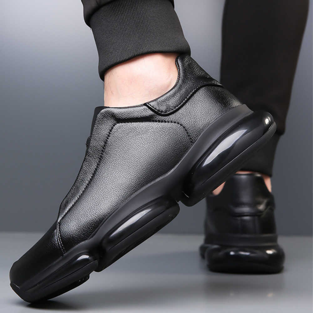 Men's black lace sneakers color detail — casual — Alpha Dan 6 Shoes — Oscar Blackwood