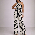Women's dress side view — chic — Lika Halterneck Jumpsuit for every occasion — Oscar Blackwood